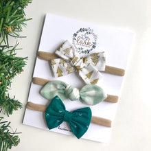 Load image into Gallery viewer, holiday trio | hairbow set
