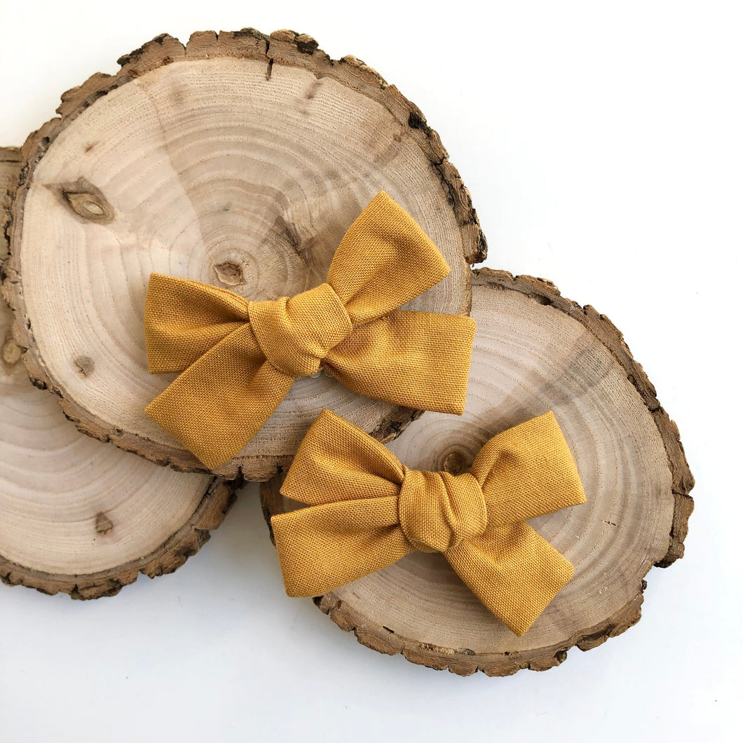 mustard | school girl bow