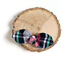 Load image into Gallery viewer, christmas plaid | knotted bow
