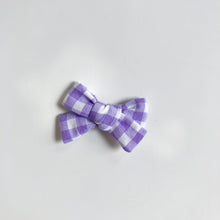 Load image into Gallery viewer, lilac gingham | school girl bow
