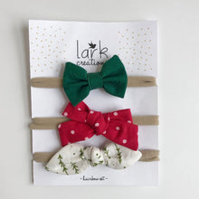 Load image into Gallery viewer, polka dot red | school girl bow headband
