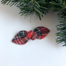 Load image into Gallery viewer, tartan plaid | knotted bow
