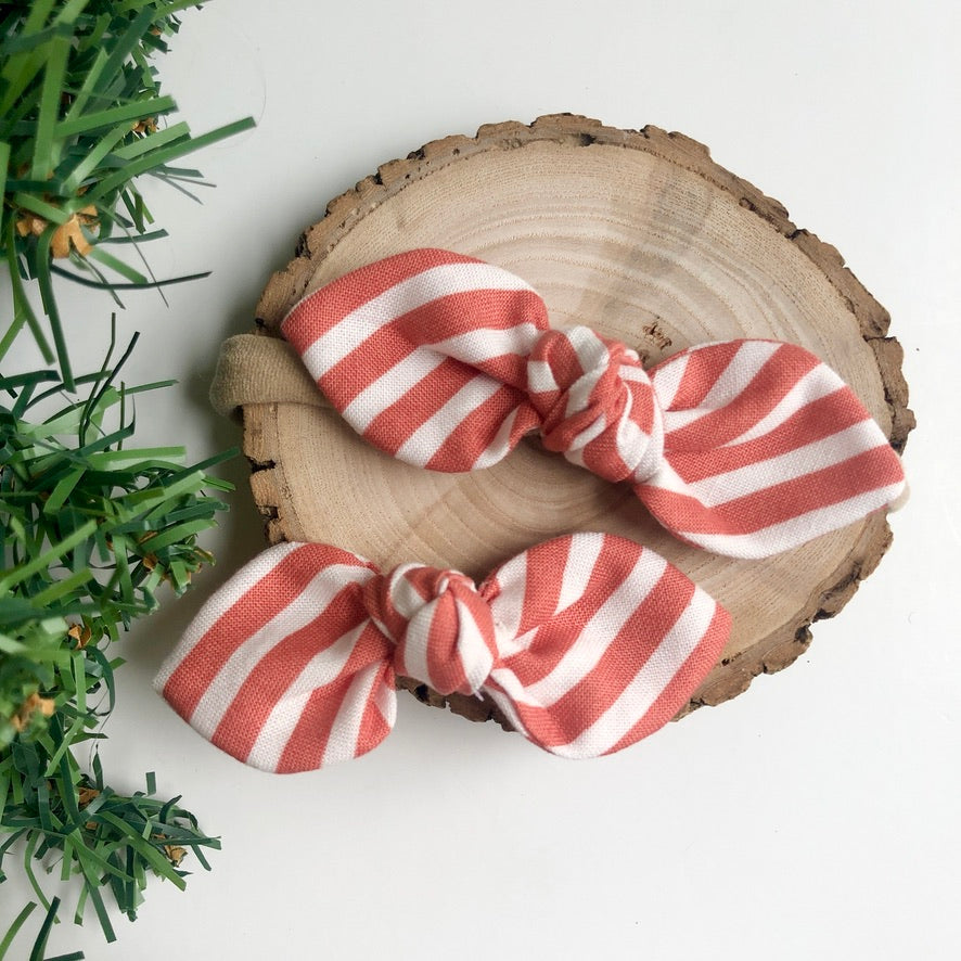 candy cane | knotted bow