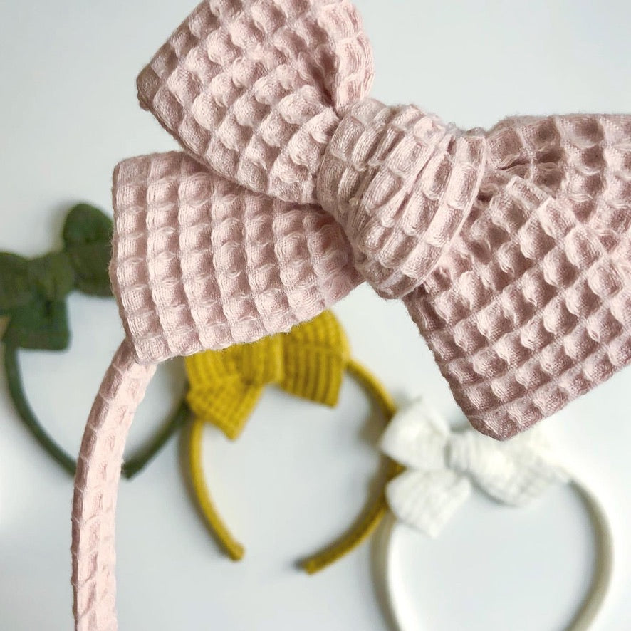 peony | bow headband