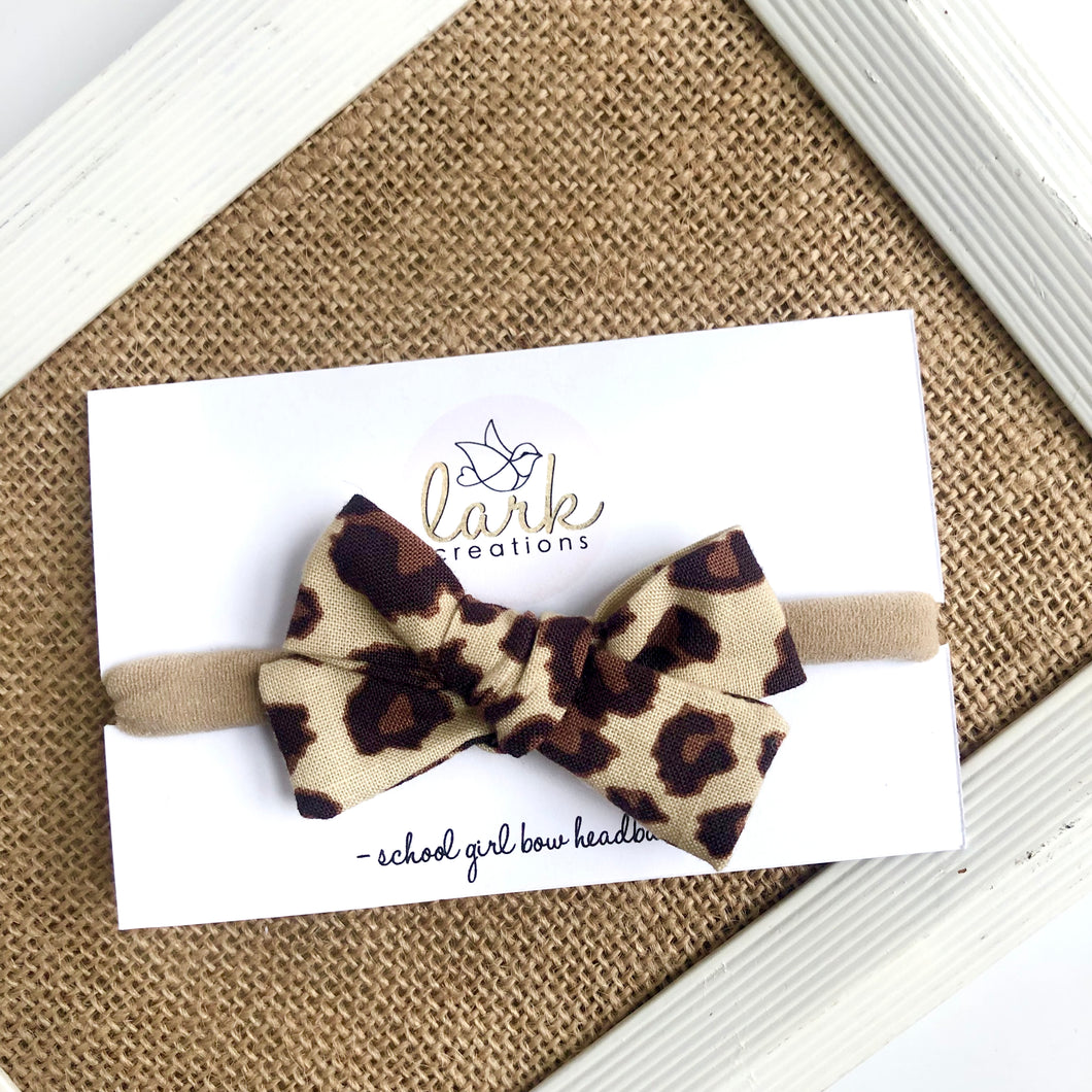 leopard | school girl bow