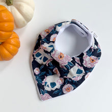 Load image into Gallery viewer, skull floral | drool bib
